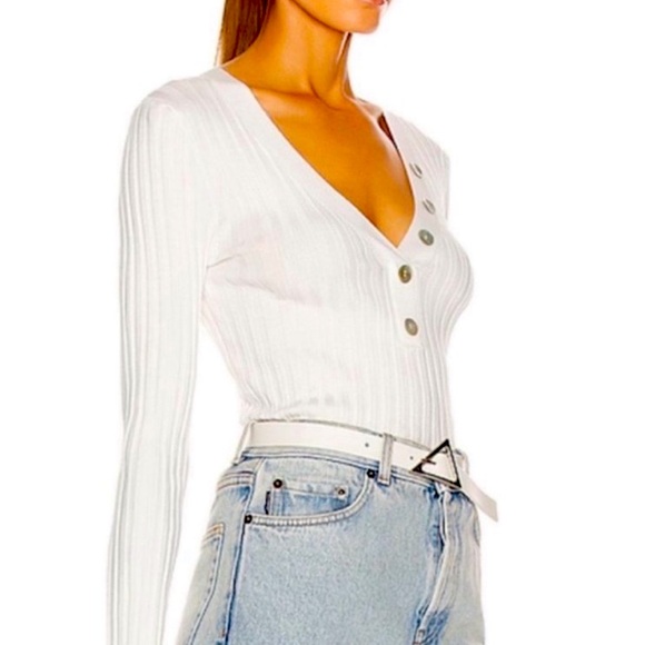 Veronica Beard Juliana Henley Cotton Top - Picture 1 of 6